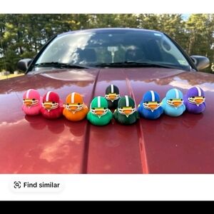 Colorful Football Helmet Rubber Ducks